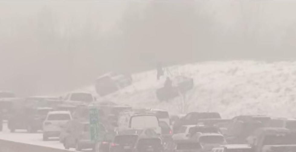Take a Look at the Aftermath As Whiteout Conditions Surprise Detroit Drivers [VIDEO]