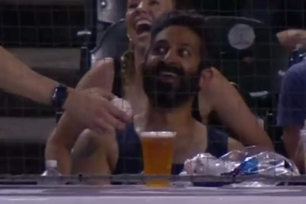 Ker-Plunk! Foul Ball Lands Squarely in Guy’s Beer at Comerica Park [VIDEO]