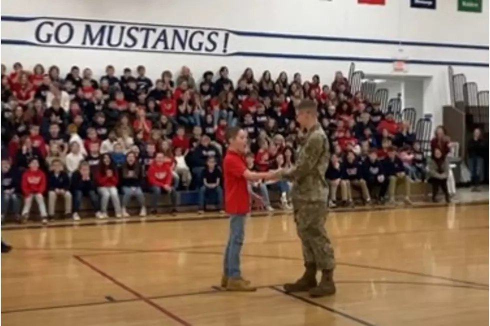 Flushing Airman Comes Home to Surprise Little Brother at School