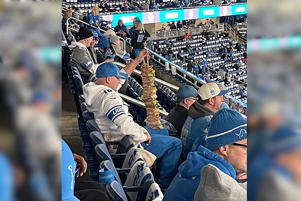 Meet the Dude Who Ate the 3-Foot Sandwich at Sunday's Lions Game