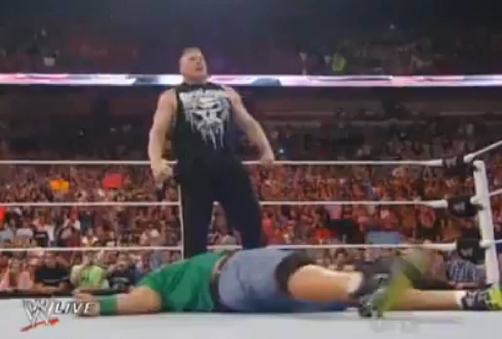 Brock Lesnar Is Back In The WWE And Destroys John Cena[Video]