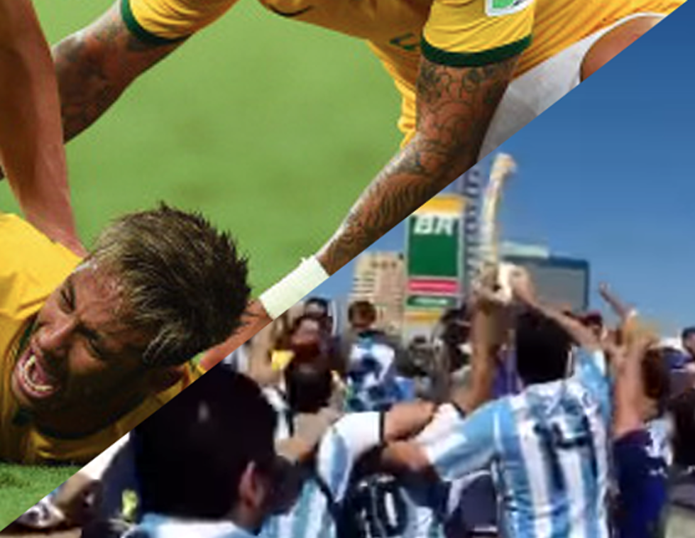 How Harsh Are World Cup Rivalries? Watch Argentina Fans Dance with Neymar’s Spine!