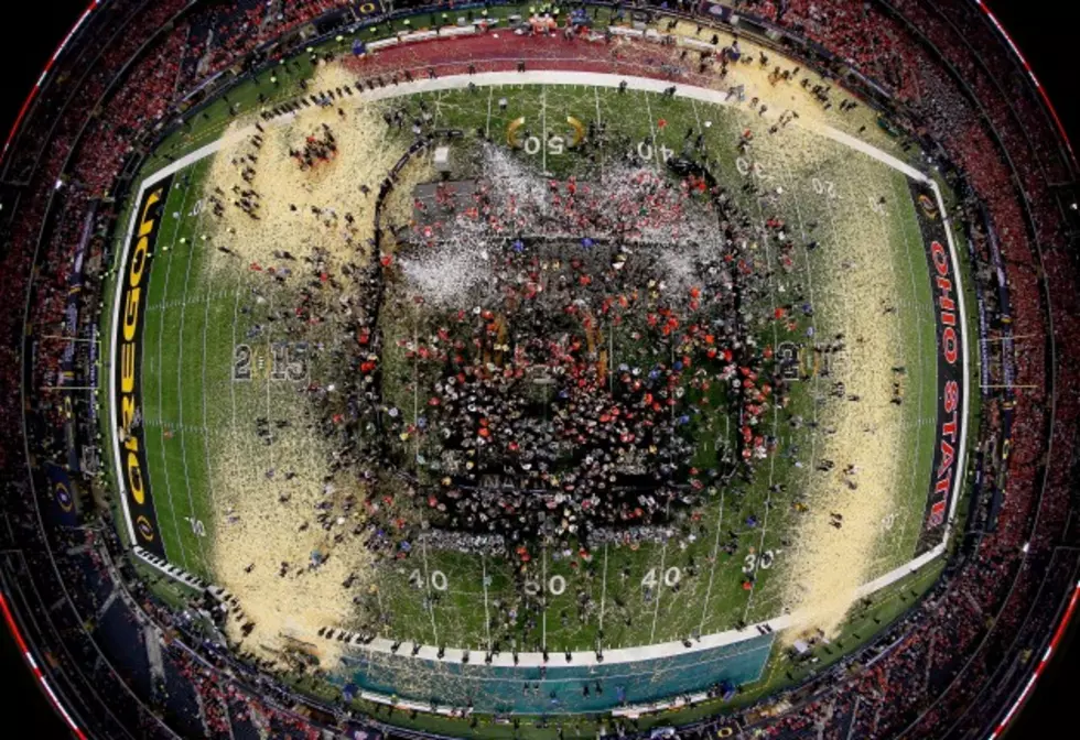 Ohio State Fans Set Fires, Tear Down Goal Posts