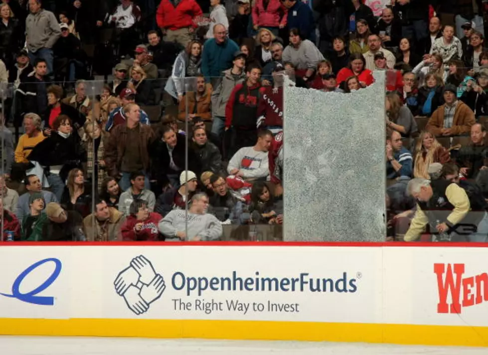 College Hockey Game Features Glass Shattering Check [VIDEO]