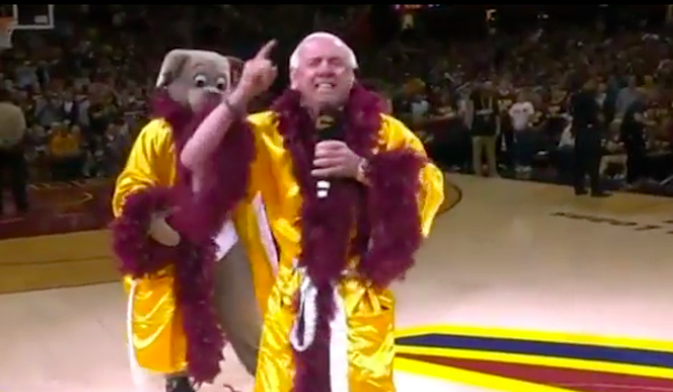 Rick Flair At The NBA Finals