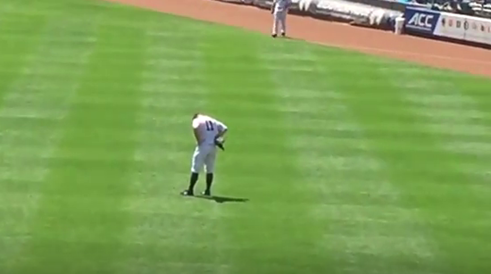 Yankees Fan Hits Brett Gardner With A Ball