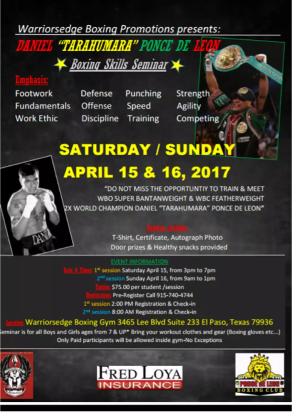 Local Boxing Camp Opens This Weekend– Welcomes A Two Time World Champion