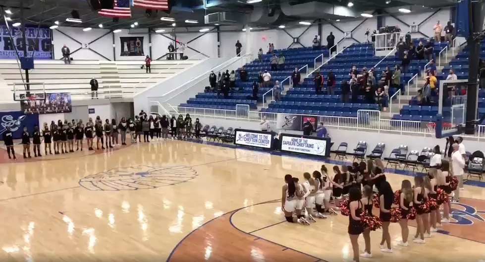 Why Would a Girls Basketball Team Kneel for the Anthem? Watch.