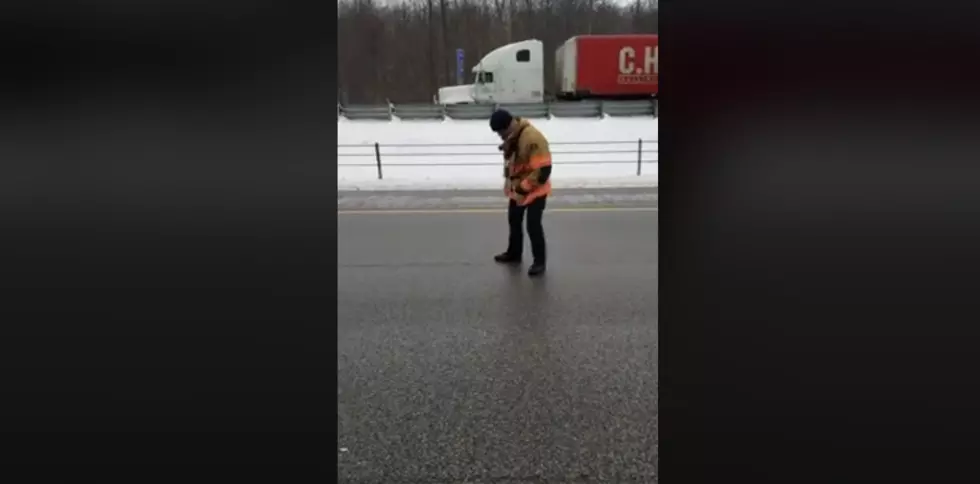 Skating on Ice, These First Reponders Just Proved How Icy Michigan Roads Can Get
