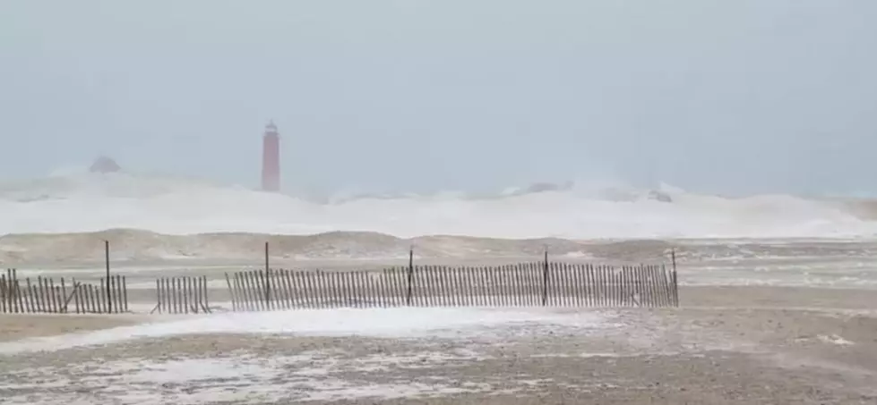 ‘They’re Soooo HUGE!’ 7 Year Old Describes Lake Michigan Waves Kicked Up by 60 mph Winds