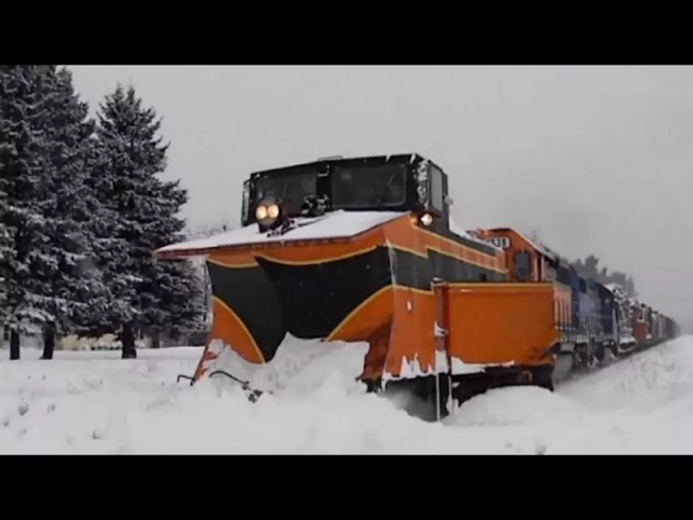 This Is How Trains Get Through the Winter Snow Storms in Michigan