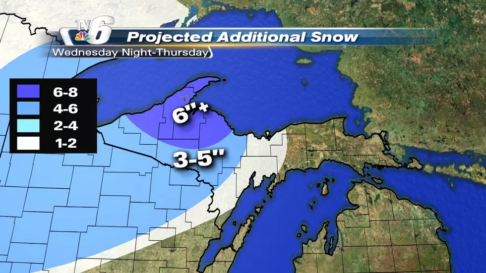 Is this a joke? Six More Inches of Snow Forecast for the UP this Week
