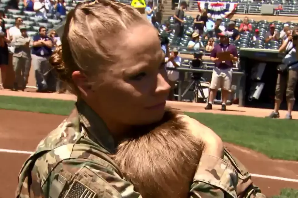 Military Mom Surprises Son at Twins Game Sunday