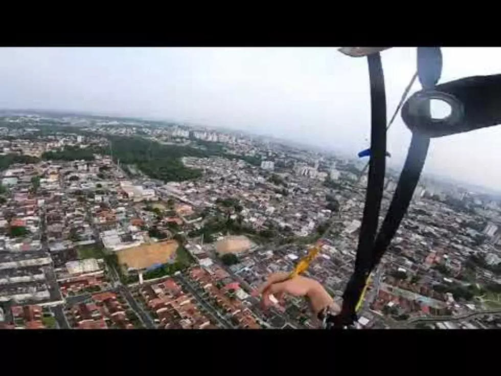 WATCH: Skydiver Accidentally Flies Into A House