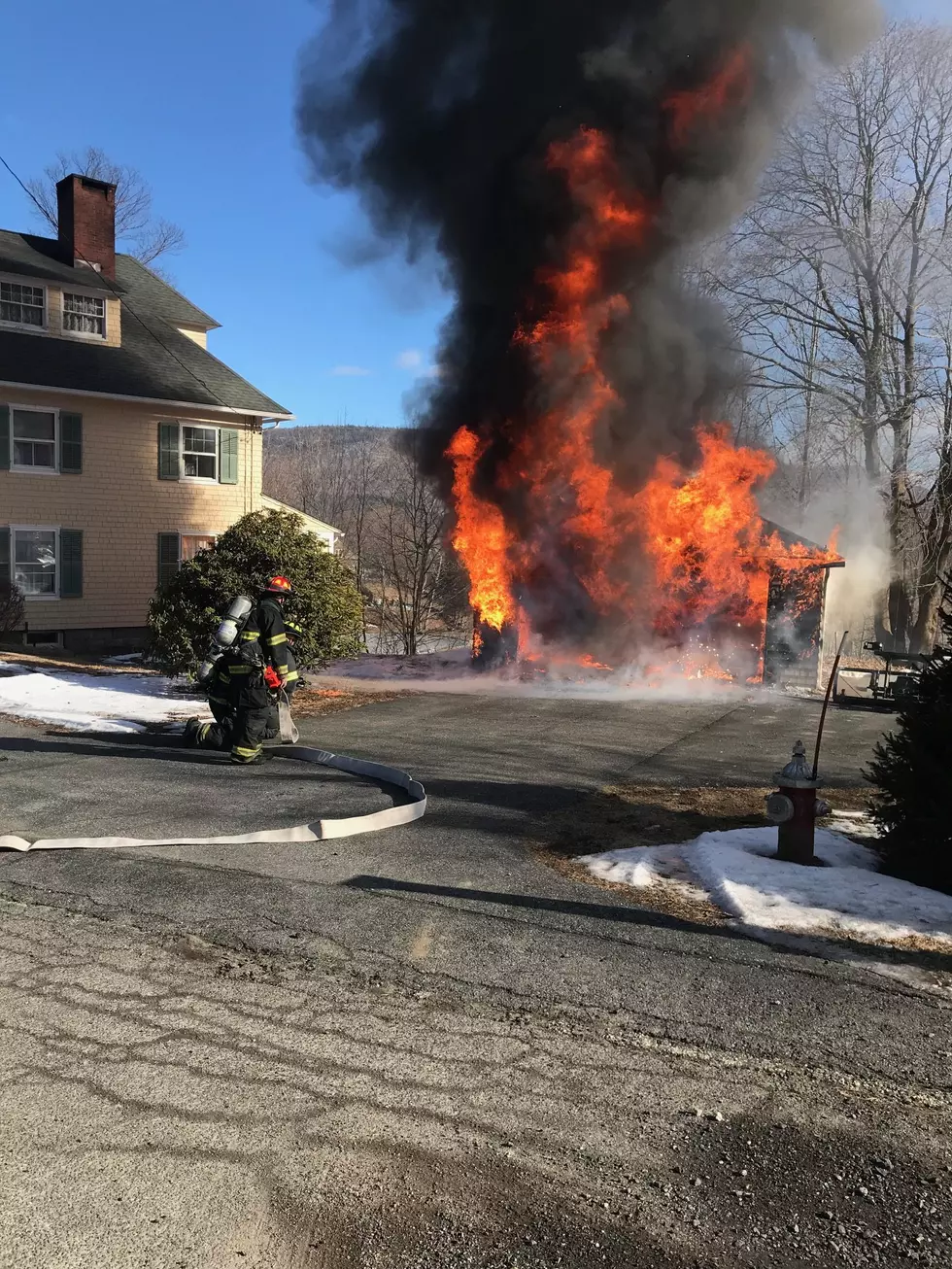 GB Fire Dept. Extinguishes Garage Fire at Home (photos)
