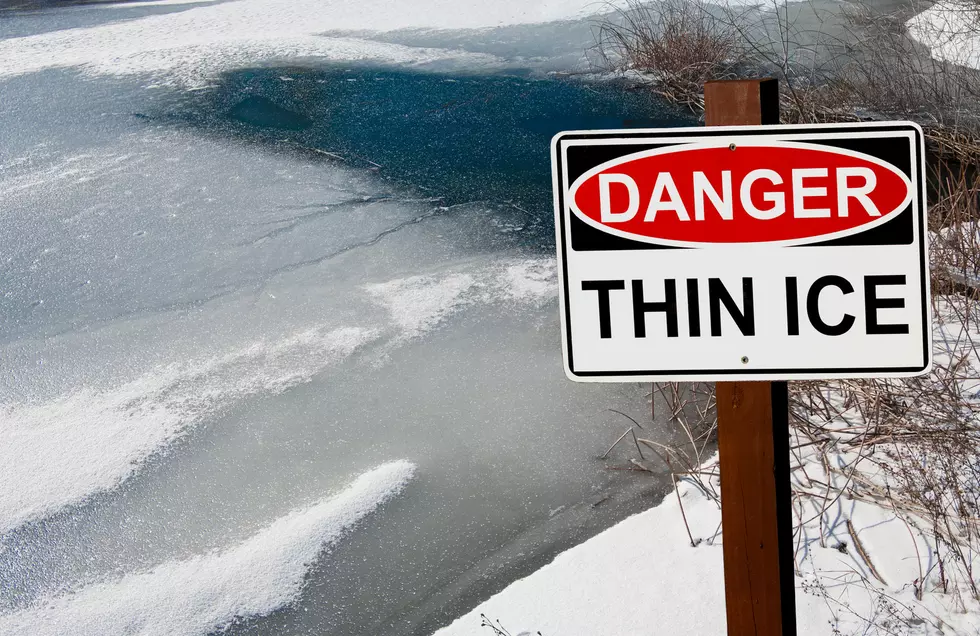 Walking on Ice Covered Bodies of Water is Currently Dangerous