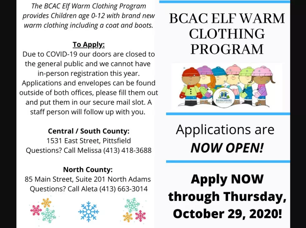 The BCAC Elf Warm Clothing Are Now Accepting Applications