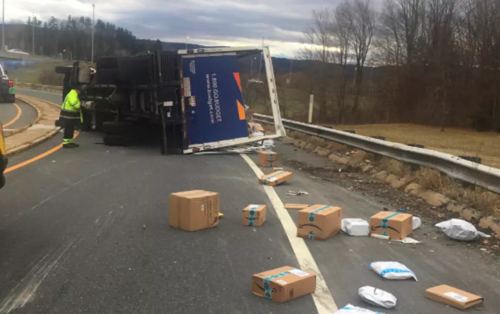 Truck Rollover Accident Closes Exit 2 on I-90W