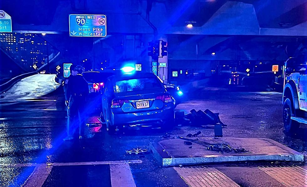 Boston Drunk Driver Takes Down A Traffic Signal Pole This Weekend