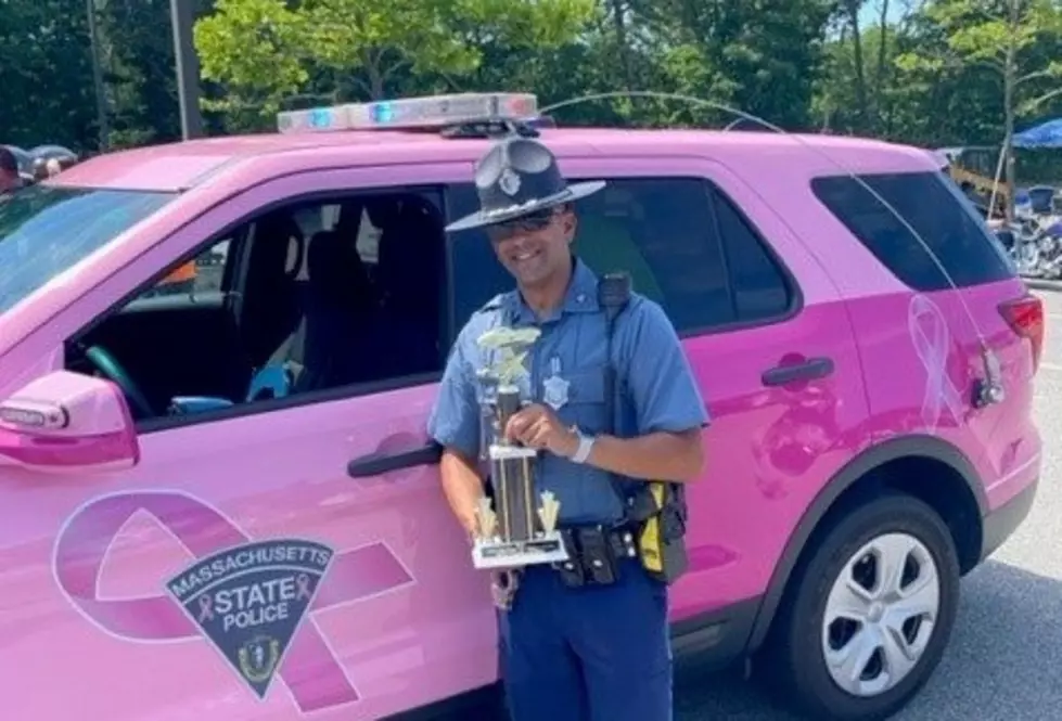 MA State Police Pink Cruiser Collects &#8220;Best Police Cruiser&#8221; Trophy