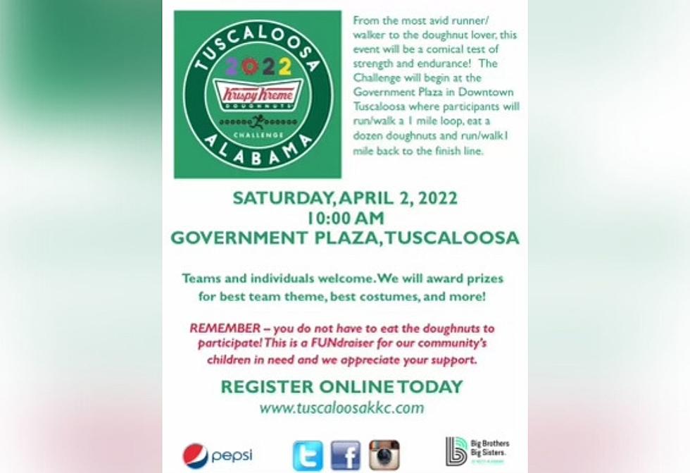 Krispy Kreme Challenge Returns to Tuscaloosa, Alabama in April