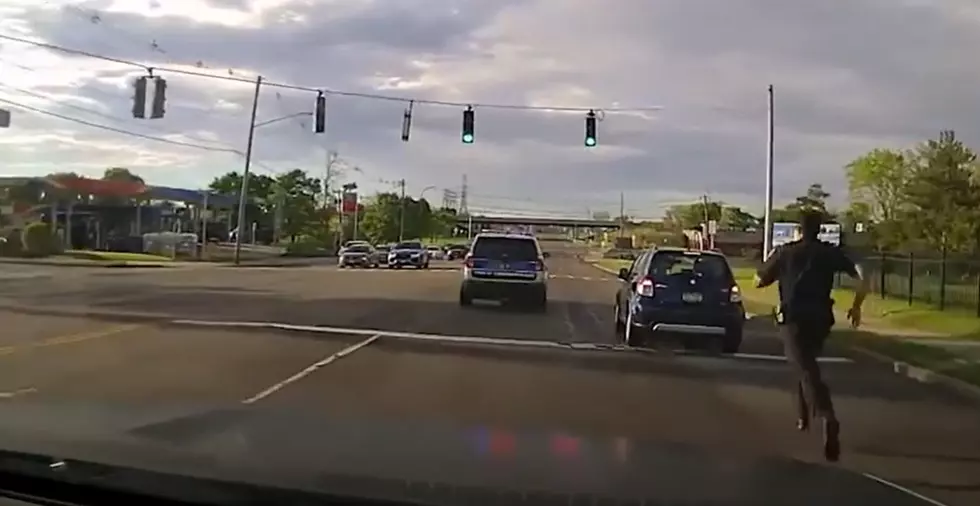 Incredible Dashcam Footage Shows NYS Officer Chasing Car on Foot