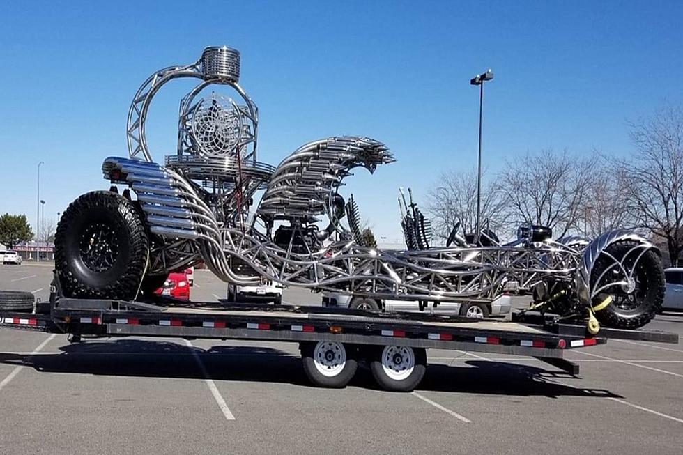 &#8216;Mad Max&#8217; Movie Car On Display In Twin Falls Retail Store Lot