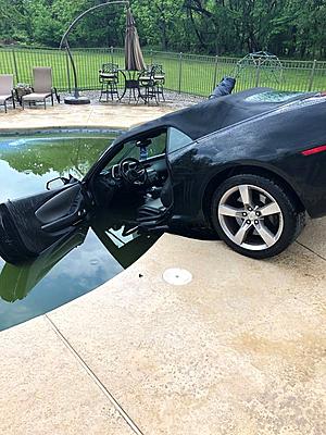 Driver Crashes his Car into a Strangers Pool in Jersey
