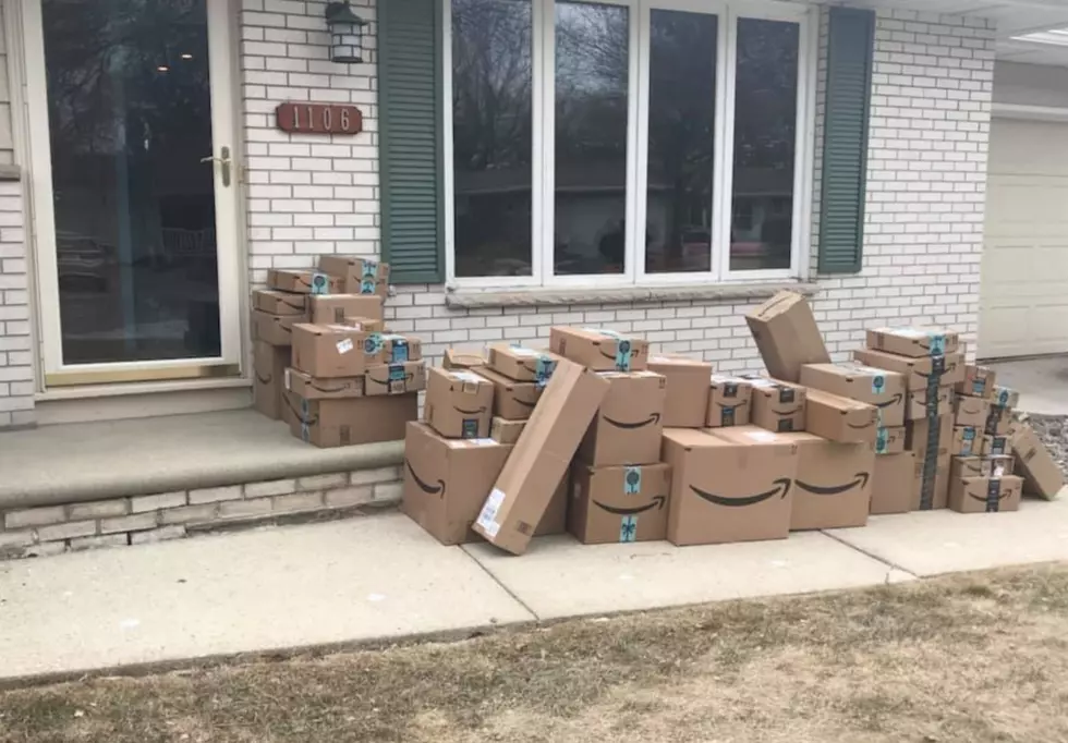 WATCH: Woman Pranks Husband By Stockpiling Amazon Boxes