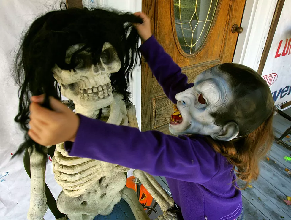Halloween Decorations Begin Going Up