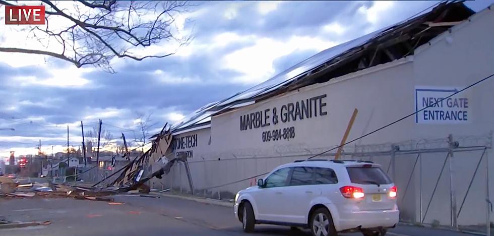 Sunday Evening Storm Damages Roof of Trenton Business