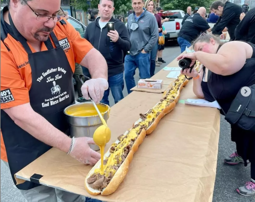 LOOK: The World’s Longest Cheesesteak is Now Officially from Philly