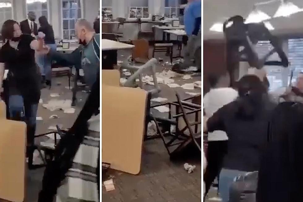 Crazy 40-person chair-throwing fight erupts in PA restaurant