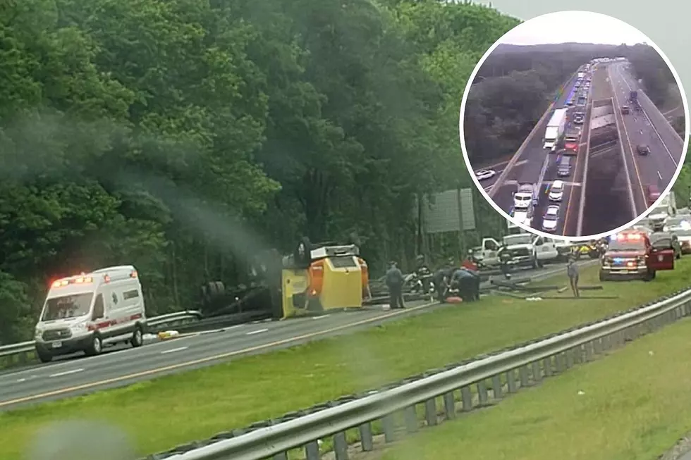 Overturned Tractor Trailer Snarls Mercer County, NJ Traffic All Day Thursday