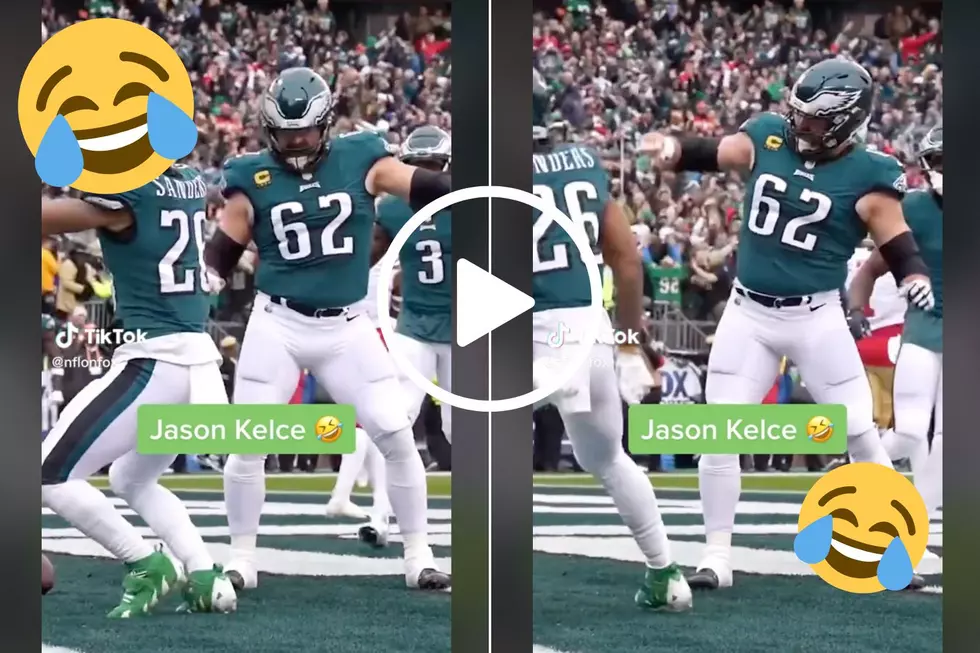 LOL: Eagles&#8217; Jason Kelce is Having a Viral Moment For Adorably Hilarious Victory Dance