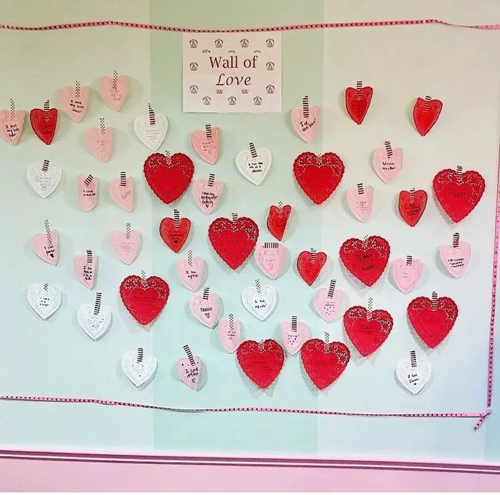 The Wall of Love is Back at Milk & Cookies in Princeton, NJ for Valentine’s Day