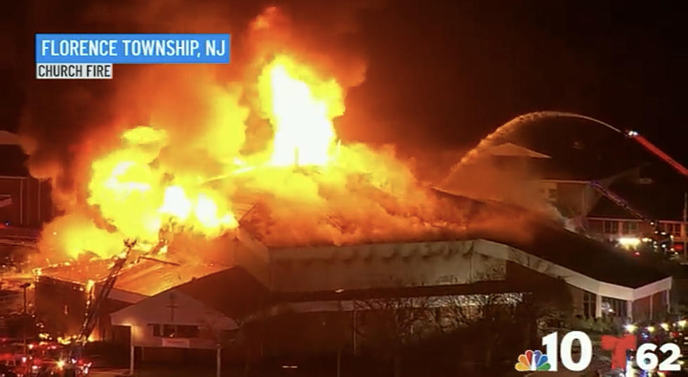 Massive Blaze Underway at Burlington County Church