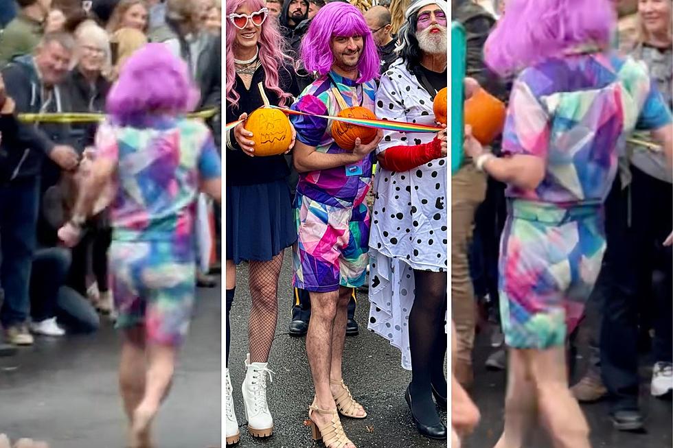 WATCH: 94.5 PST’s Joe from Chris & the Crew Races in New Hope High Heel Race
