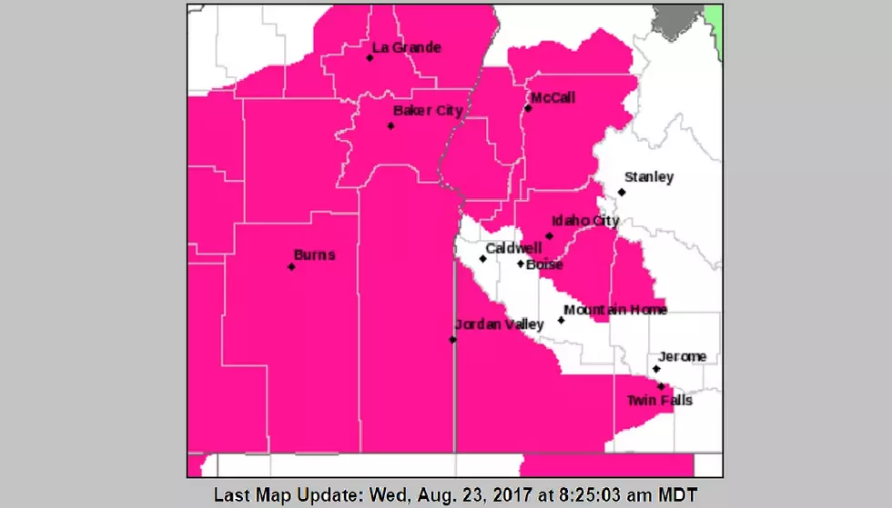 UPDATE: Red Flag Warning Issued for Parts of Twin Falls County