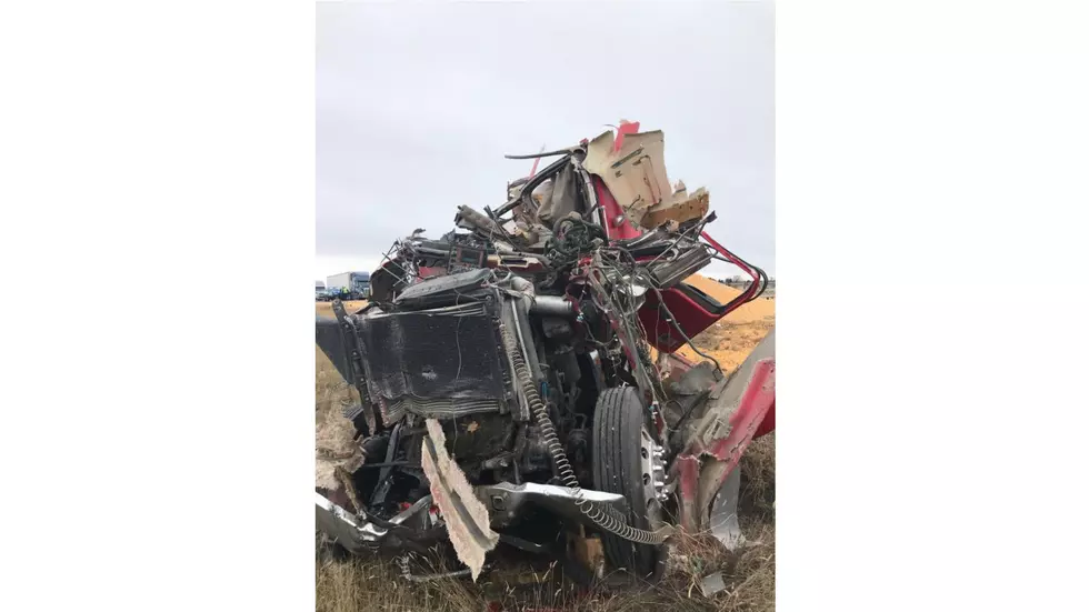 Semi Rear-ends Crane Truck Near Idaho Falls, One Injured