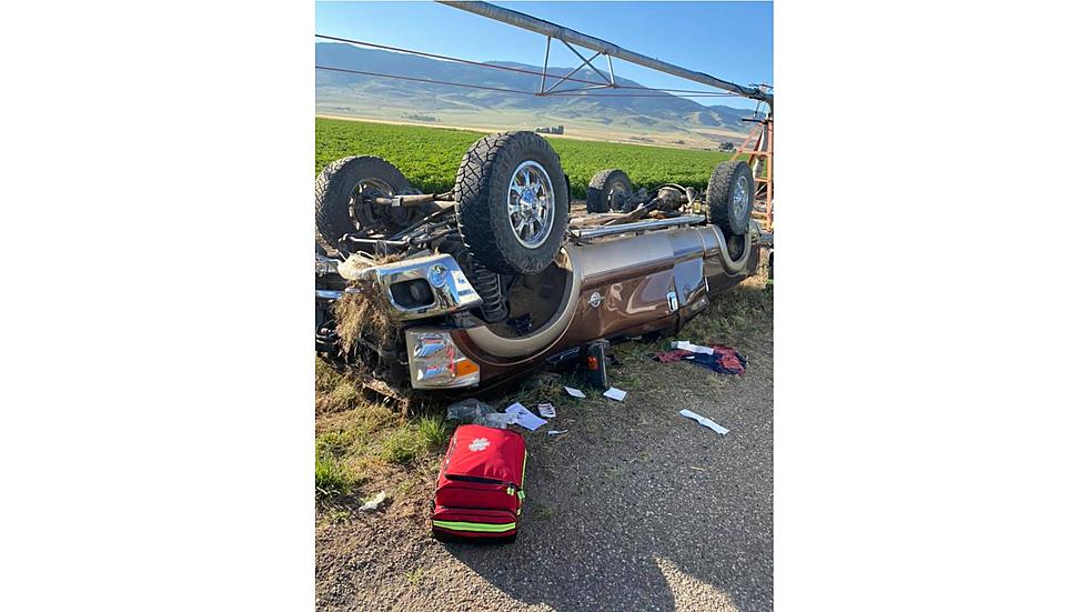 Rollover South of Burley Sends One to the Hospital
