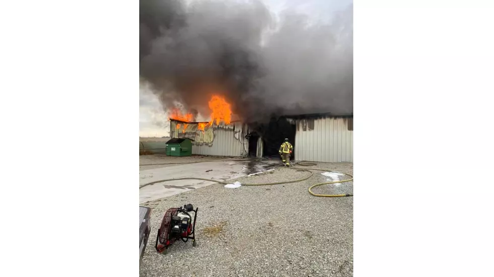 Fire Guts Cabinet Shop South of Burley