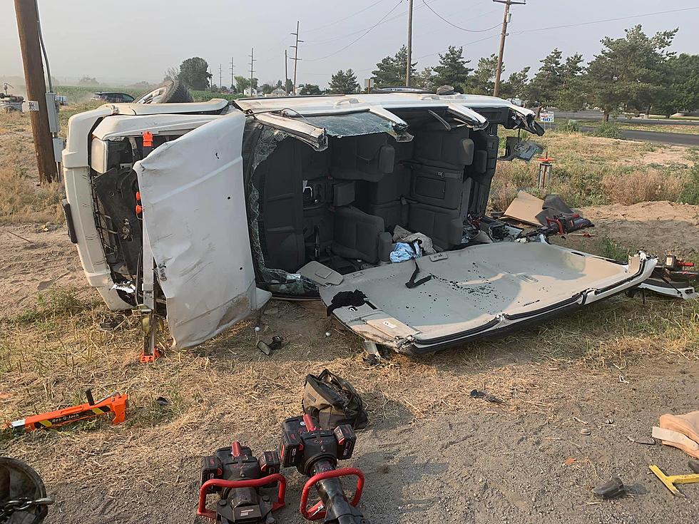 Twin Falls Fire Crews Cut Open SUV Involved in Crash