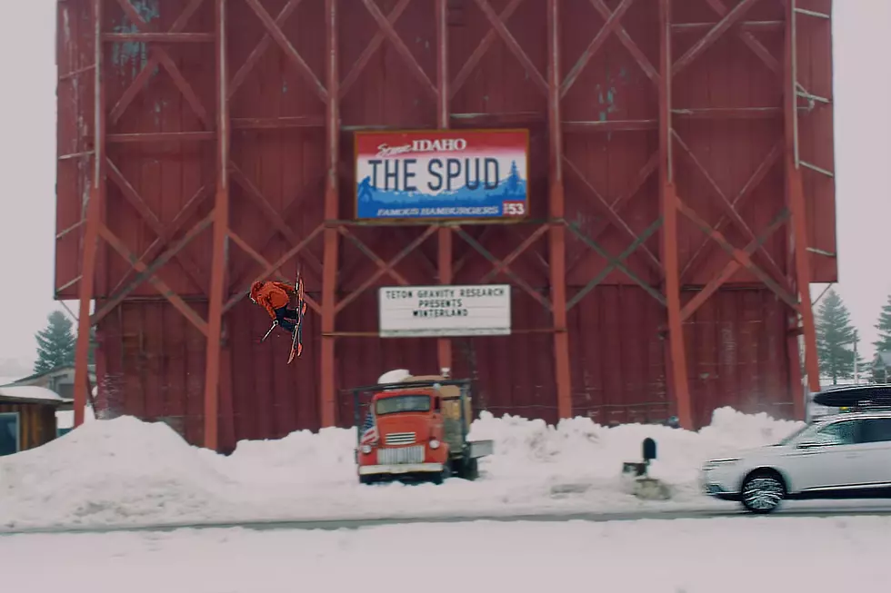 Daredevil Skier Jumps Over The Idaho Potato Truck