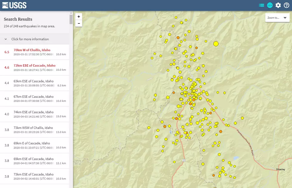 Idaho Has Had Nearly 250 Earthquakes In Last 7 Days