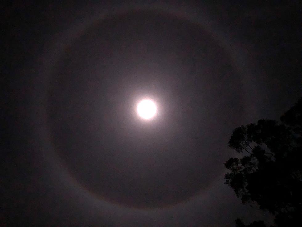 Eerie Winter Halo Shines Over Twin Falls Sunday Evening