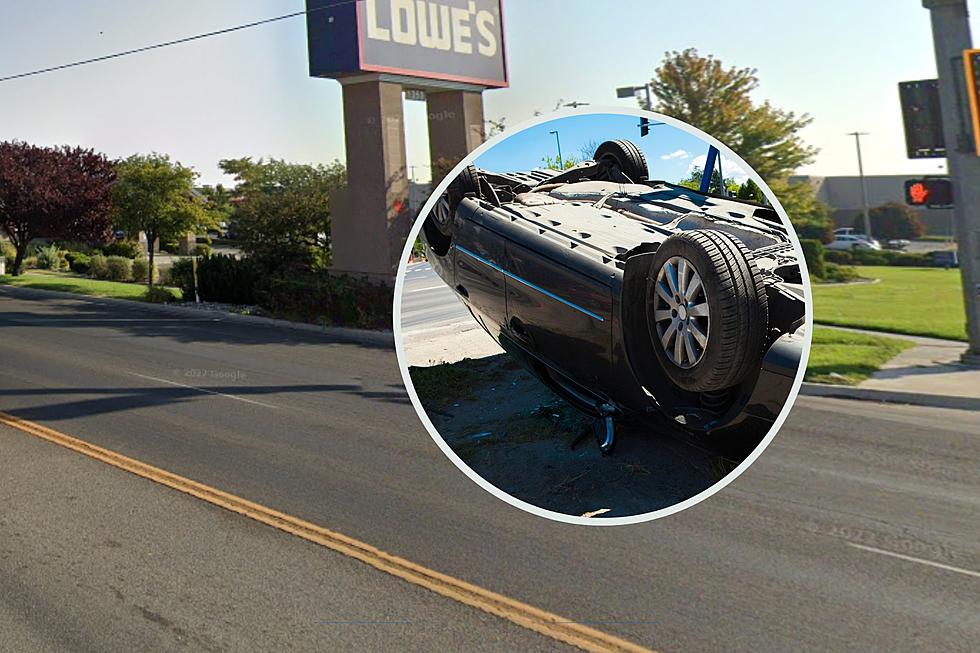 Car Flips After Accident In Twin Falls