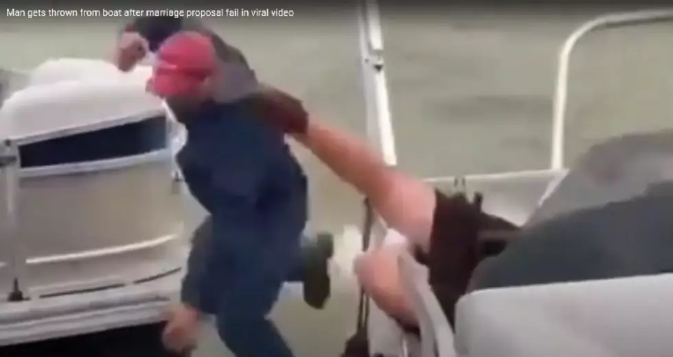 WATCH: Man Thrown From Boat After Marriage Proposal