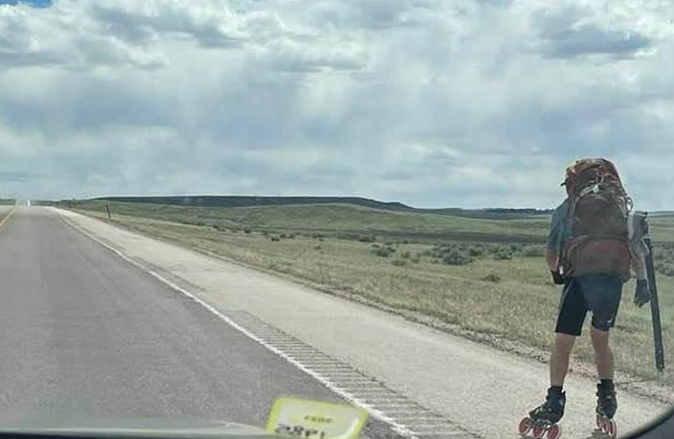 Who Is The Guy Rollerblading Across Wyoming?