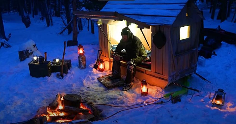 Pull This Heated Snowmobile Cabin Into The Wyoming Mountains